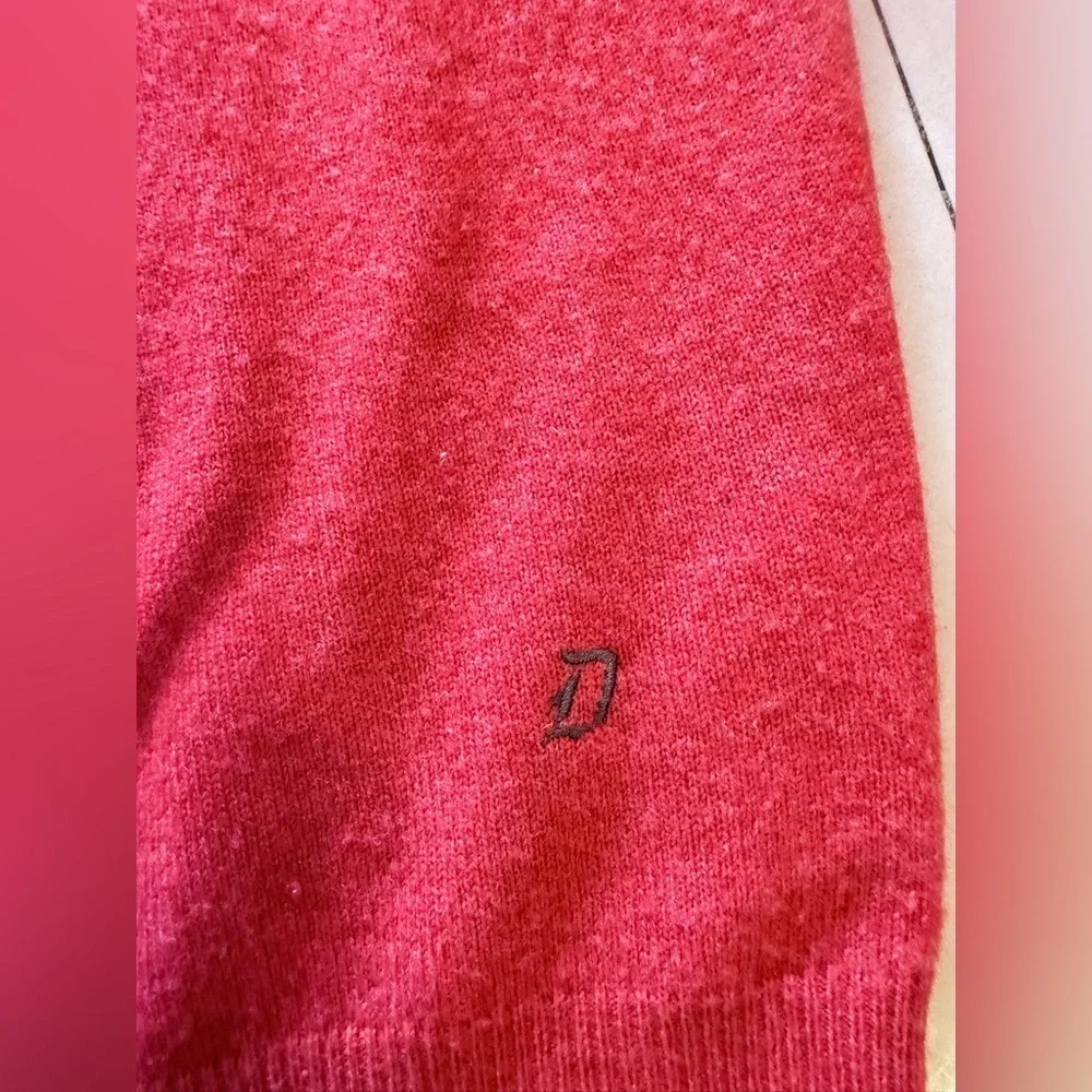 Dondup Sweater Cashmere Merino Wool lamb elbow leather patch Size L man